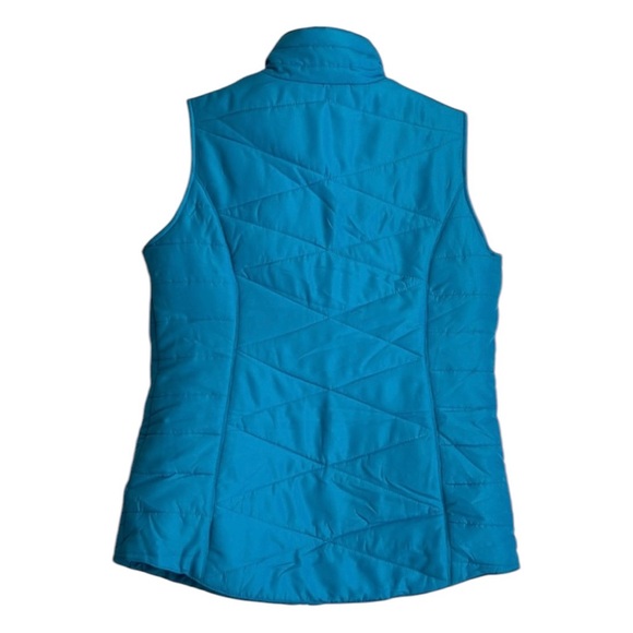 New Directions Vest Womens Small Blue Quilted Style Front Pockets - Picture 2 of 6